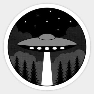 UFO Badge Sticker